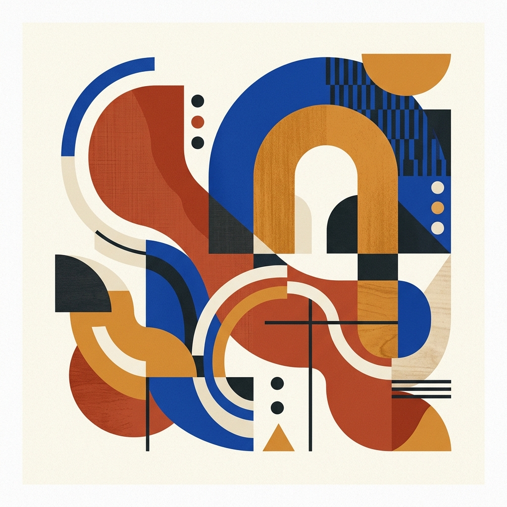 Terracotta Abstract Artwork